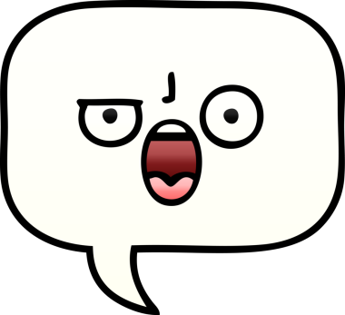 Bir insan tarafından çizilen konuşma baloncuğunun gölgeli çizimi