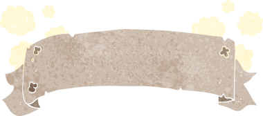 Heraldry parşömen afişi Bir insan tarafından çizilmiş