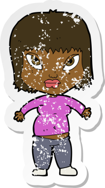 Bir insan tarafından çizilmiş aşırı kilolu bir karikatürün gerilimli yapıştırması.