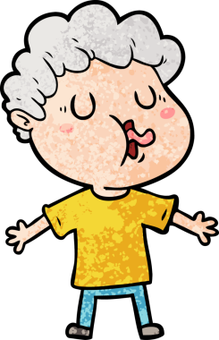 Bir insan tarafından çizilmiş çizgi film şarkıcısı.