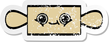 Bir insanın çizdiği yuvarlak bir karikatür iğnesinin sıkıntılı çıkartması.