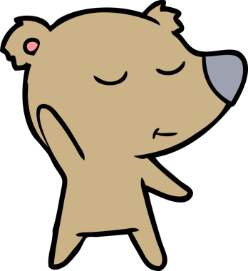 Bir insan tarafından çizilmiş bir çizgi film karakteri.