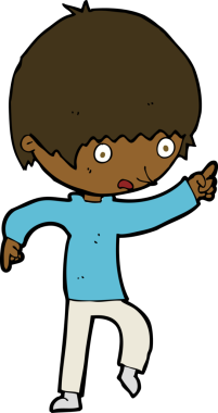 Bir insan tarafından çizilmiş endişeli bir çocuk.