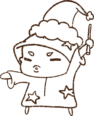 Bir insan tarafından çizilen Şenlikli Büyücü Kömür Çizimi