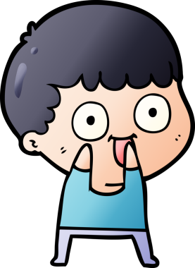 Bir insan tarafından çizilmiş çizgi film adamı.