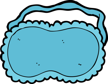 Bir insan tarafından çizilmiş uyku maskesi.
