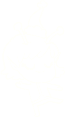 Bir insan tarafından çizilen Noel Uzaylı Tebeşiri