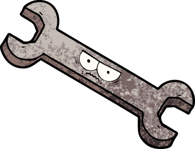 bir insan tarafından çizilmiş kızgın çizgi film aracı