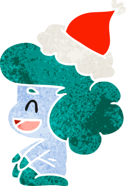 Bir insan tarafından çizilmiş Kawai hayaletinin eski bir karikatürü.