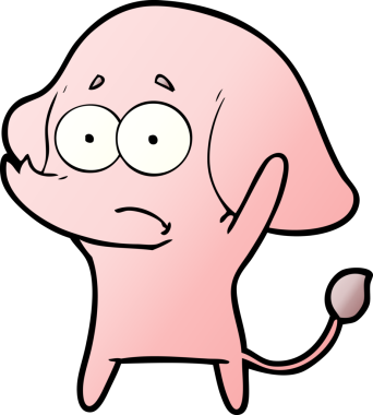 bir insan tarafından çizilmiş belirsiz bir fil.