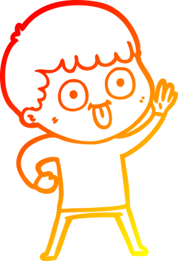 Bir insan tarafından çizilmiş çizgi film karakteri.