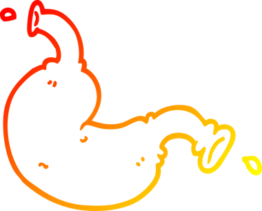 Bir insan tarafından çizilmiş bir karikatür organı.