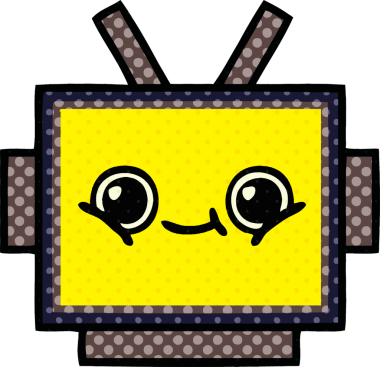 Bir insan tarafından çizilmiş robot kafanın çizgi romanı.