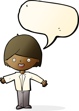 Bir insan tarafından çizilmiş konuşma balonlu mutlu adam çizgi filmi.