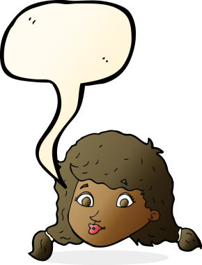 Bir insan tarafından çizilmiş güzel bir kadın yüzü.