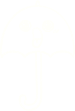 Bir insan tarafından çizilen Şemsiye Tebeşiri