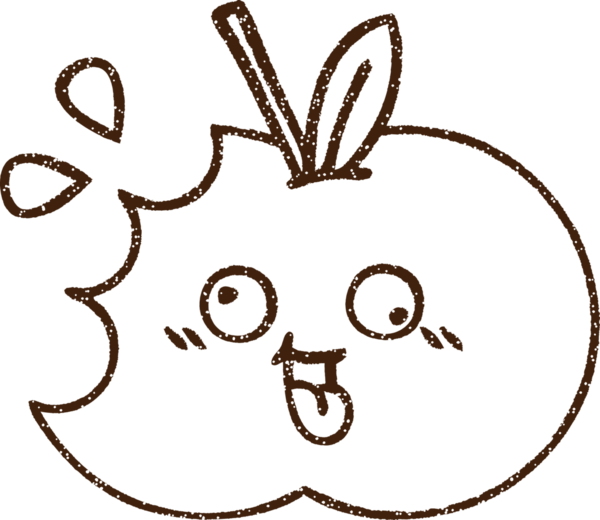 Elma Kömürü Bir insan tarafından çizilmiş