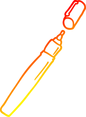 Bir insan tarafından çizilmiş bir karikatür kalemi çizimi