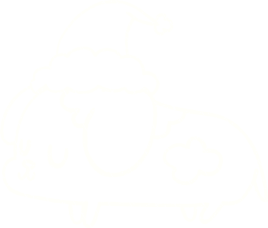 Bir insan tarafından çizilmiş Noel Yavrusu Tebeşiri