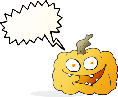 Bir insan tarafından çizilmiş serbest konuşma balkabağı karikatürü.