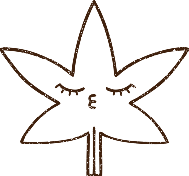 Bir insan tarafından çizilmiş Kenevir Yaprağı Kömür Çizimi