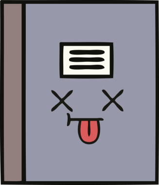 Bir insan tarafından çizilmiş güzel bir defter karikatürü.