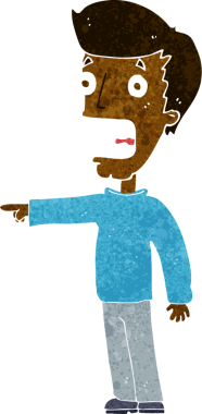 Bir insan tarafından çizilmiş karikatür.