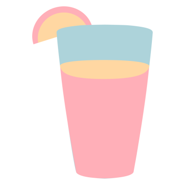 Bir insan tarafından çizilen tropik içecek.