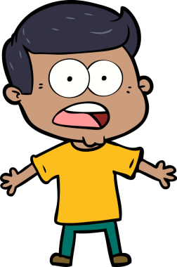 Bir insan tarafından çizilmiş bir karikatür.