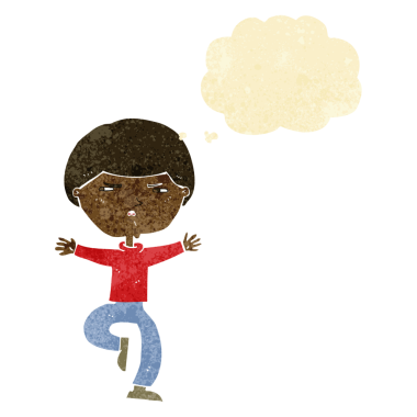 Bir insan tarafından çizilmiş düşünce baloncuğu olan kızgın bir adam.