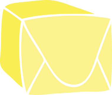 Bir insan tarafından çizilmiş garip bir çizgi film kahverengi paketi.