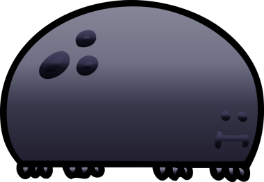 bir insan tarafından çizilmiş gölgelenmiş garip karikatür böceği