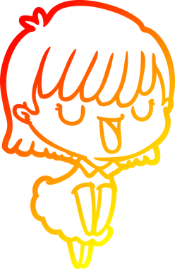 Bir insan tarafından çizilmiş bir karikatür kadın çizimi