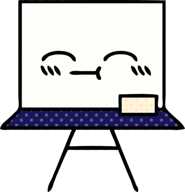 Bir insan tarafından çizilmiş beyaz bir karikatür.