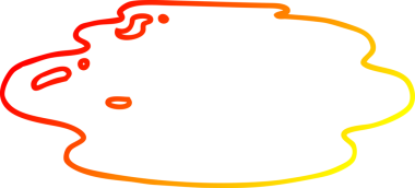 Bir insan tarafından çizilmiş bir su birikintisinin sıcak çizgi çizimi