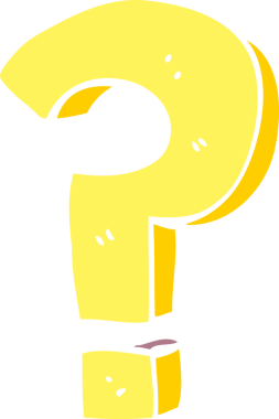 bir insan tarafından çizilmiş karalama soru işareti