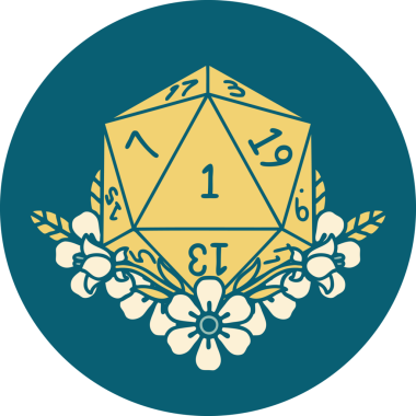 Retro Dövme Tarzı Doğal Zarlar Bir insan tarafından çizilmiş çiçek elementleri ile yuvarlanır