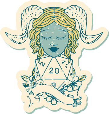 Retro Dövme Biçimi Bir insan tarafından çizilmiş doğal yirmi zar atışıyla düzenleme