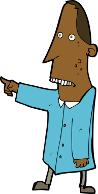 Bir insan tarafından çizilmiş çirkin bir adam.