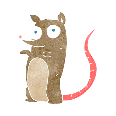 Bir insan tarafından çizilmiş serbest çizgi film faresi