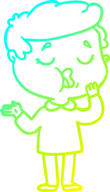 Bir insan tarafından çizilmiş bir karikatür çizimi.