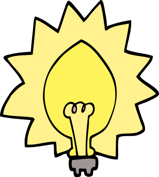 Bir insan tarafından çizilmiş karalama lambası.