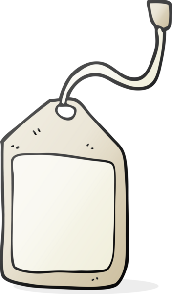 Bir insan tarafından çizilmiş karikatür bavul etiketi