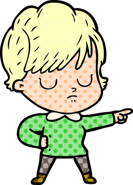 Bir insan tarafından çizilmiş karikatür kadın.