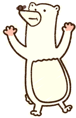 Bir insan tarafından çizilen Kutup Ayısı Tebeşiri