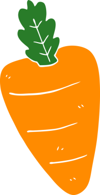 Bir insan tarafından çizilmiş karalama havucu.