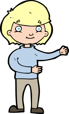 Bir insan tarafından çizilmiş mutlu bir çizgi film.