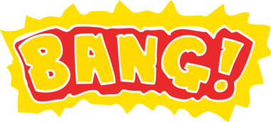 Bir insan tarafından çizilmiş karalama kelime bang