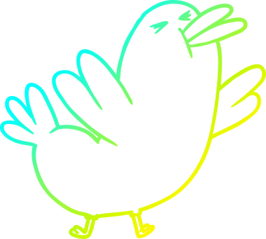 Bir insan tarafından çizilmiş bir karatavuğun soğuk çizgi çizimi