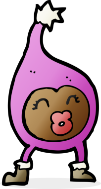 Bir insan tarafından çizilmiş komik bir çizgi film.